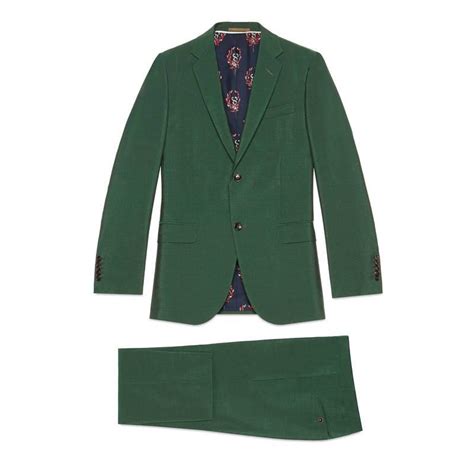 green gucci suit meaning|farfetch Gucci pant suits.